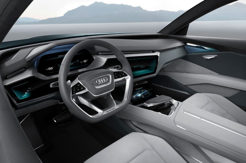 Illustration for article titled The Audi E-Tron Quattro Concept Is The Other Strike At Tesla In Crossover Form